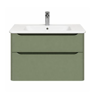 meuble vasque supendu VitrA Sento Round 80cm Vert mat