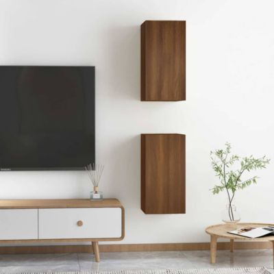 Meubles TV 2 pcs Chêne marron 30,5x30x60 cm Bois d'ingénierie - Prolenta Premium