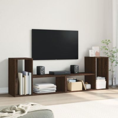 Meubles TV 2 pcs chêne marron 75x30x50 cm bois ingénierie - Prolenta Premium