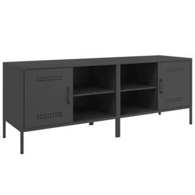 Meubles TV 2 pcs noir 68x39x50,5 cm acier - Prolenta Premium