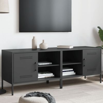 Meubles TV 2 pcs noir 68x39x50,5 cm acier - Prolenta Premium