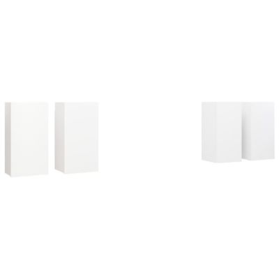 Meubles TV 4 pcs Blanc 30,5x30x60 cm Bois d'ingénierie - Prolenta Premium