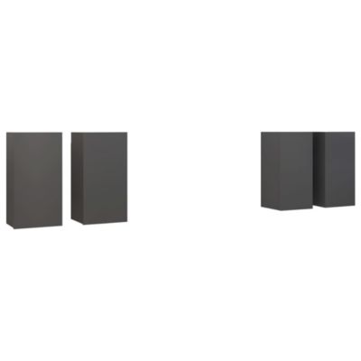 Meubles TV 4 pcs Gris 30,5x30x60 cm Bois d'ingénierie - Prolenta Premium