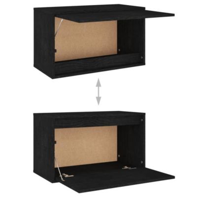 Meubles TV 6 pcs Noir Bois massif de pin - Prolenta Premium
