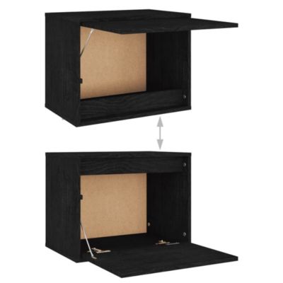 Meubles TV 6 pcs Noir Bois massif de pin - Prolenta Premium