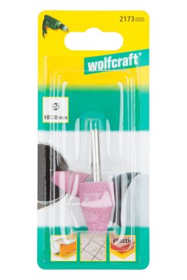 Meule conique Wolfcraft pour perceuse Ø20 x 30 mm