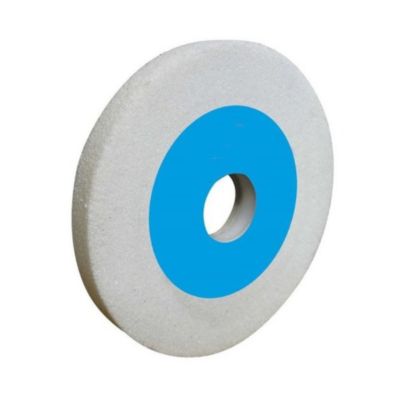 Meule Touret Vitrifiée Blanche D. 200 x ép. 25 x Al. 32 mm - Gr 46 Corindon - Idéale pour Affûtage Meulage - Diamwood