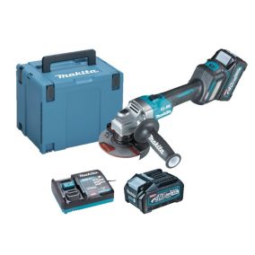 Meuleuse 40V XGT 125mm + 2 batteries 4Ah + chargeur rapide + coffret MAKPAC - MAKITA - GA023GM201