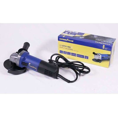 Meuleuse angle goodyear filaire angle 115 230 V 750 W Batterie 5 Ah 11.5 cm