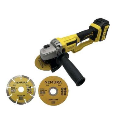 Meuleuse angle sans fil 12.5 cm disque 125 x 20 V Batterie 4 Ah nemura