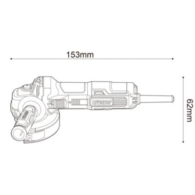 Meuleuse d'angle Erbauer ERB979GRD 750W ø125 mm