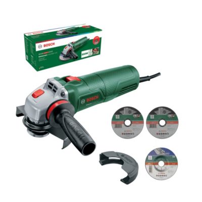 Meuleuse filaire Bosch UniversalGrind 850-125 + 2 disques à tronçonner, 1 disque à meuler