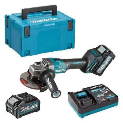 meuleuse Ga005Gm201 makita 40.0 V 4.0 Ah 2 avec batterie avec coffret