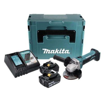 meuleuse makita DGA 452 RTJ 18.0 V avec batterie sans fil 5.0 Ah 2.3 kg