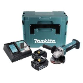 meuleuse makita DGA 452 RTJ 18.0 V avec batterie sans fil 5.0 Ah 2.3 kg