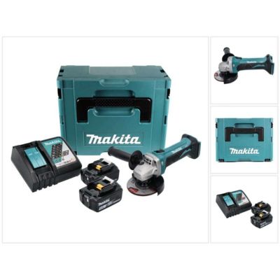 meuleuse makita DGA 452 RTJ 18.0 V avec batterie sans fil 5.0 Ah 2.3 kg