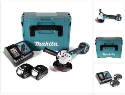 meuleuse makita DGA 511 RFJ 18.0 V avec batterie sans fil 3.0 Ah 2.5 kg