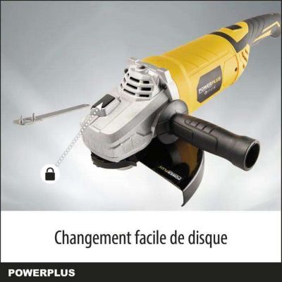 meuleuse powerplus 220.0 V 2500 W sans batterie avec fil