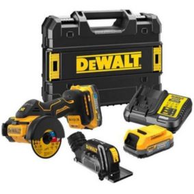 Meuleuse XR 18V 76mm + 2 batteries 1,7 Ah + chargeur + coffret TSTAK - DEWALT - DCS438E2T-QW