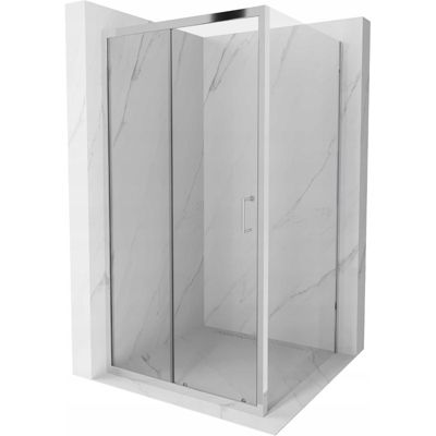 Mexen Apia cabine de douche coulissante 90 x 90 cm, transparent, chrome - 840-090-090-01-00