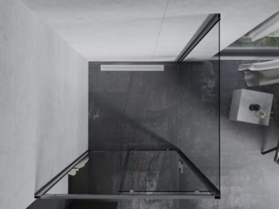 Mexen Apia cabine de douche coulissante 90 x 90 cm, transparent, chrome - 840-090-090-01-00