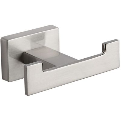 Mexen Arno crochet double pour serviette, nickel brossé - 7020735-97