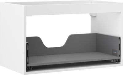 Mexen Box-A boîtier d'armoire sous-vasque 80 cm, 1 tiroir, blanc mat - 91AX0-0800-470-1-01