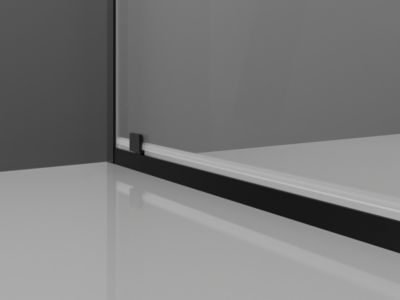 Mexen Exo cabine de douche battante 90 x 80 cm, transparente, noire - 8182-090-080-70-00