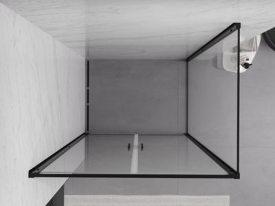 Mexen Exo cabine de douche battante 90 x 85 cm, transparent, noir - 814-090-085-70-00
