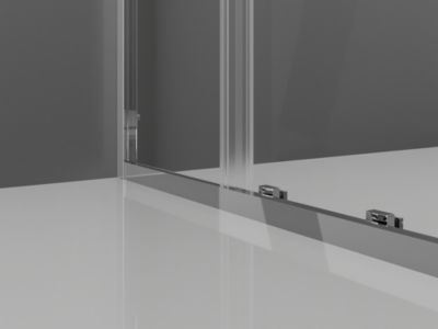 Mexen Exo cabine de douche coulissante 135 x 100 cm, transparent, chrome - 8151-135-100-01-00