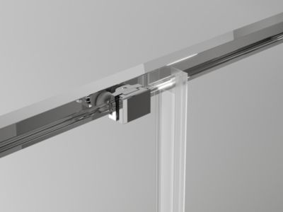 Mexen Exo cabine de douche coulissante 135 x 100 cm, transparent, chrome - 8151-135-100-01-00