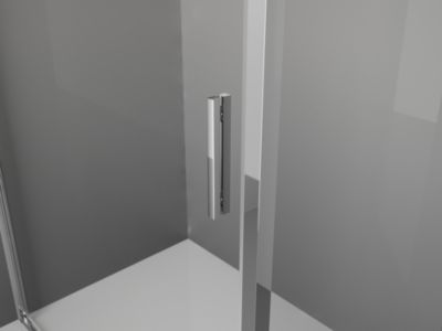 Mexen Exo cabine de douche coulissante 135 x 100 cm, transparent, chrome - 8151-135-100-01-00