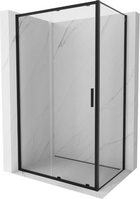 Mexen Exo cabine de douche coulissante 95 x 90 cm, transparent, noir - 8151-095-090-70-00