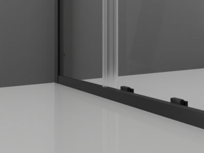 Mexen Exo cabine de douche coulissante 95 x 90 cm, transparent, noir - 8151-095-090-70-00