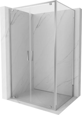 Mexen Exo cabine de douche pivotante 120 x 80 cm, transparent, chrome - 8182-120-080-01-00
