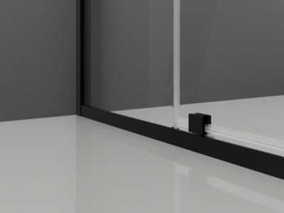 Mexen Exo cabine de douche pivotante 130 x 80 cm, transparente, noire - 819-130-080-70-00