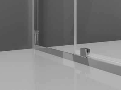 Mexen Exo cabine de douche pivotante 140 x 100 cm, transparent, chrome - 819-140-100-01-00