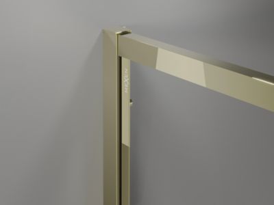Mexen Exo cabine de douche pivotante 140 x 85 cm, transparent, or - 819-140-085-50-00