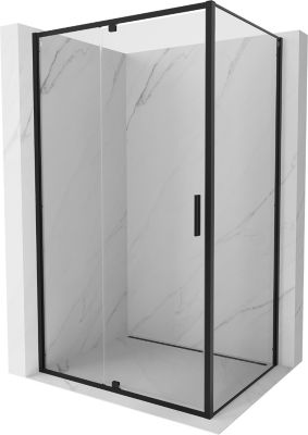 Mexen Exo cabine de douche pivotante 160 x 95 cm, transparente, noire - 819-160-095-70-00
