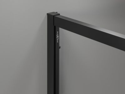 Mexen Exo cabine de douche pivotante 160 x 95 cm, transparente, noire - 819-160-095-70-00