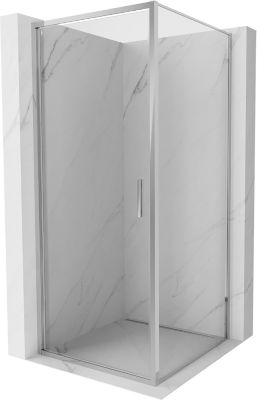 Mexen Exo cabine de douche pivotante 90 x 90 cm, transparente, chrome - 817-090-090-01-00