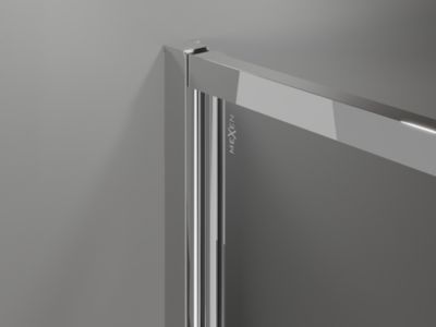 Mexen Exo cabine de douche pivotante 90 x 90 cm, transparente, chrome - 817-090-090-01-00