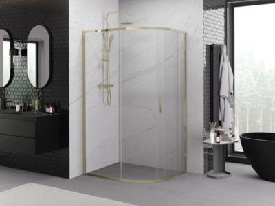 Paroi de douche fixe + Porte coulissante LUNA