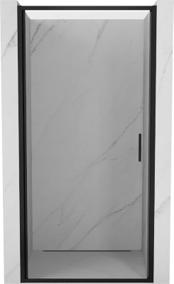 Mexen Exo porte de douche battante 50 cm, transparente, noire - 817-050-000-70-00