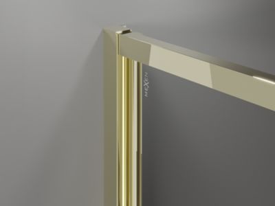 Mexen Exo porte de douche pivotante 100 cm, transparent, doré - 817-100-000-50-00