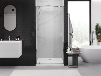 Mexen Exo porte de douche pivotante 60 cm, transparent, chrome - 8181-060-000-01-00