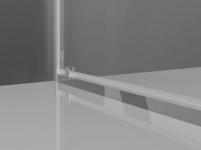 Mexen Exo porte de douche pivotante 60 cm, transparent, chrome - 8181-060-000-01-00