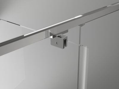 Mexen Exo porte de douche pivotante 60 cm, transparent, chrome - 8181-060-000-01-00