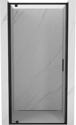 Mexen Exo porte de douche pivotante 60 cm, transparent, noir - 8181-060-000-70-00