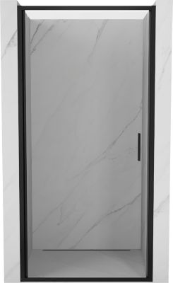 Mexen Exo porte de douche pivotante 75 cm, transparent, noir - 817-075-000-70-00
